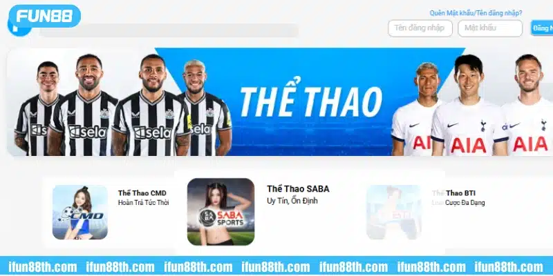 Sảnh cược thể thao hấp dẫn tỷ lệ cạnh tranh